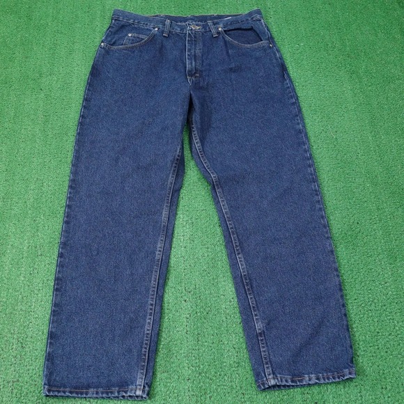 Wrangler Other - New! Wrangler Jeans Mens 36x30 Blue Relaxed Fit Straight Denim 9760WDR
